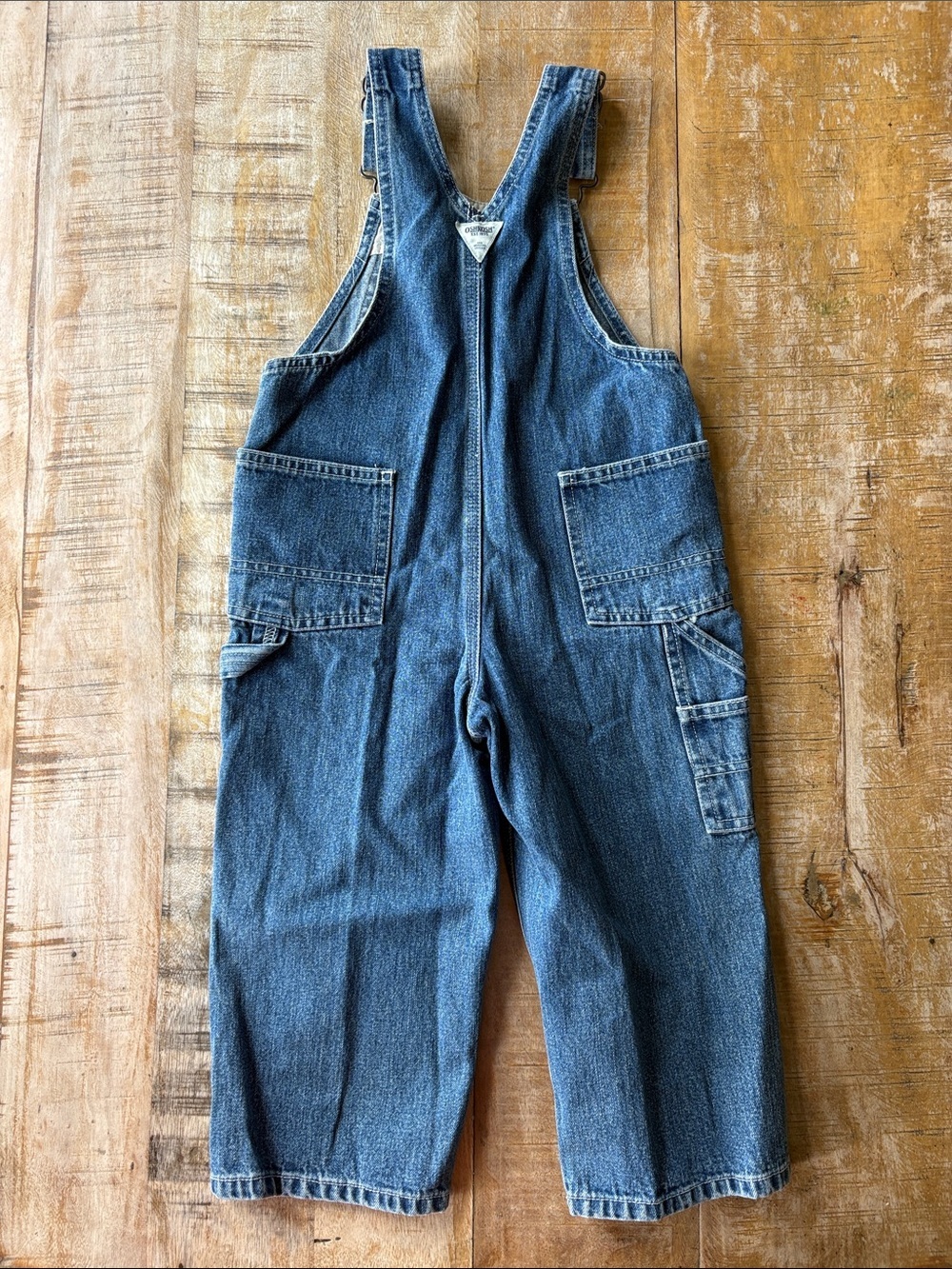 Vintage OshKosh Denim Overalls 3t - Picture 5 of 6